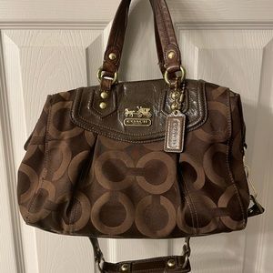 Coach Madison Audrey Sachel Purse Brown